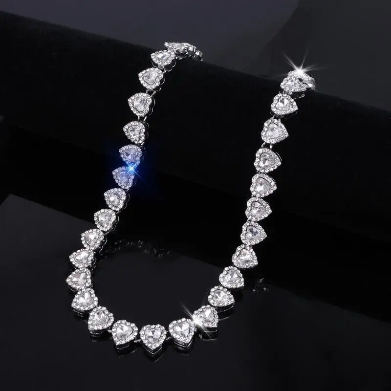 Midnight Heart Cuban Link Chain